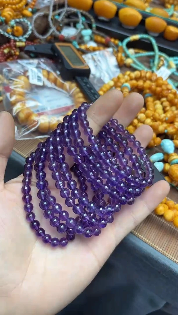 素圈未镶嵌紫晶多样性发一件 6+素圈