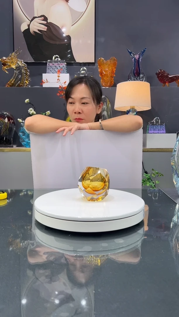 琉璃❄**涛  水晶琉璃花瓶1个