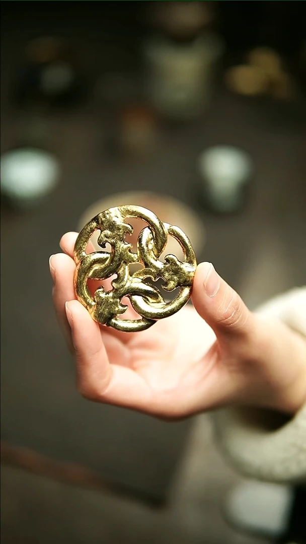 【闪购商品】松风舍挑你金彩龙纹盖置