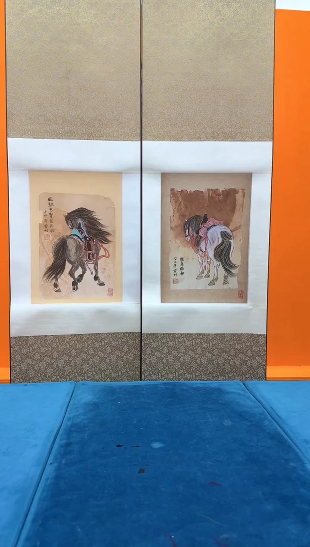 国画3马-徐震时-1平尺丨随机