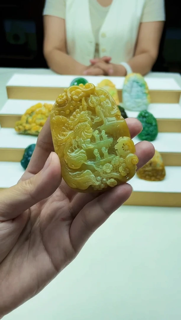 定制翡翠未镶嵌毛货07230344
