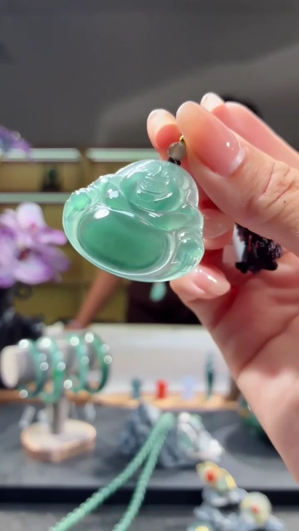 吊坠(不含链)未镶嵌翡翠佛公（多样性发其一）