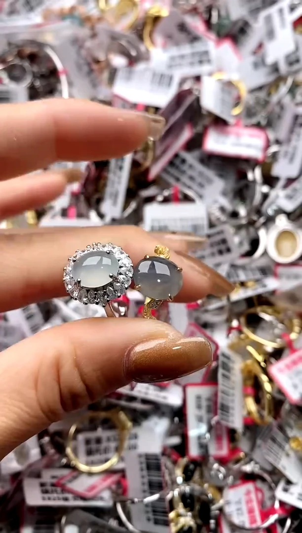 【闪购商品】翡翠戒指银S925镶嵌33333333    1