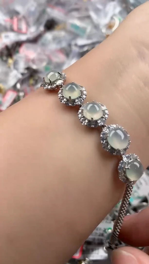 银S925镶嵌戒指翡翠777   2