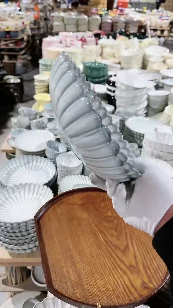 【闪购商品】瓷片2个天目菊深盘微瑕 凑满20元包邮