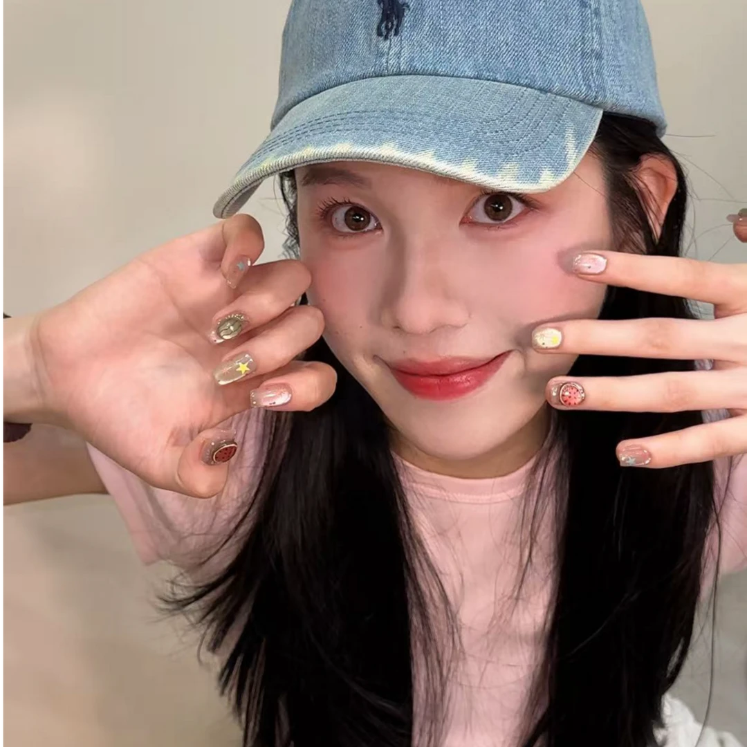 Tuge Nail“西瓜冰”设计师高定高级感原创小众设计师美甲琳琳专属