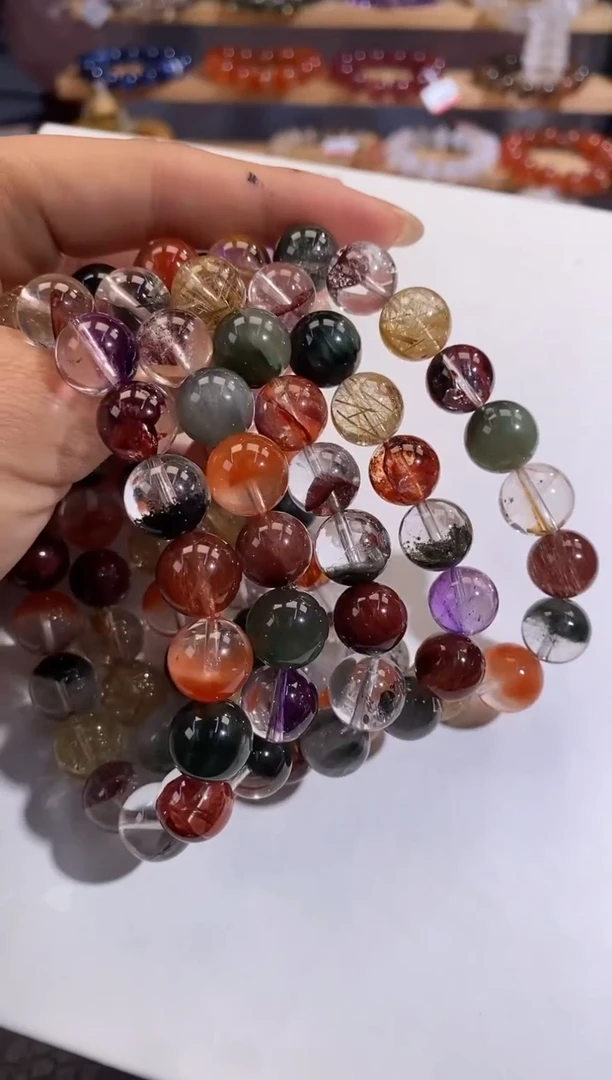 【闪购商品】水晶手链未镶嵌11mm多样性发一