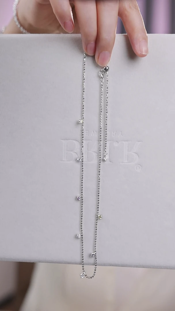 合成立方氧化锆链子925银项链
