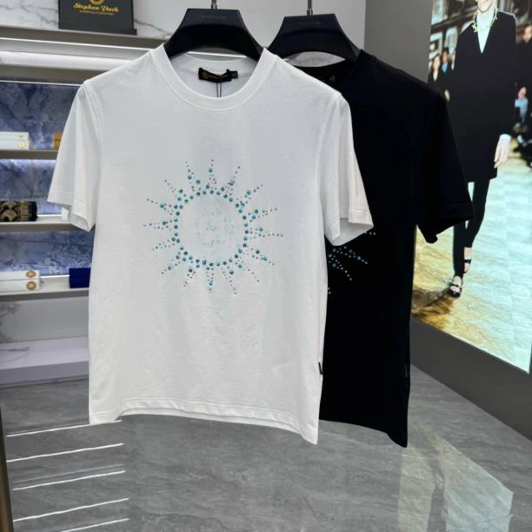 Stephen Park 2025夏季新款男士时尚百搭短袖圆领T恤5537