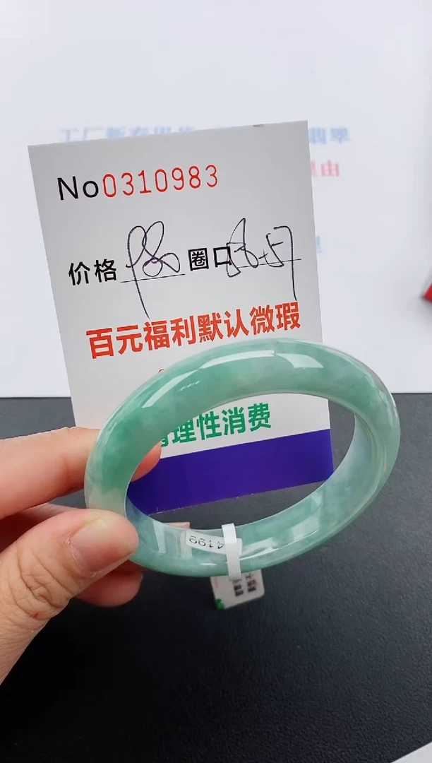 【闪购商品】翡翠手镯未镶嵌天然A货翡翠0310983