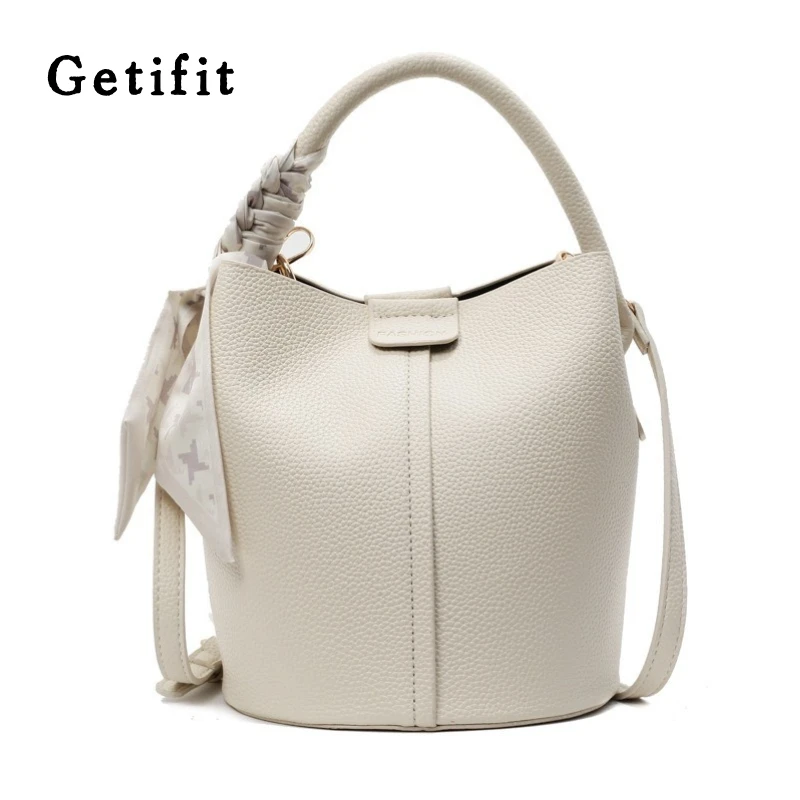 【兰知春序】轻奢小众水桶包大容量通勤单肩手提百搭菜篮子女生包包