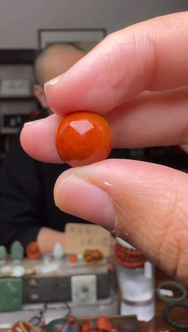 【闪购商品】南红玛瑙挂件未镶嵌2394--13mm有裂