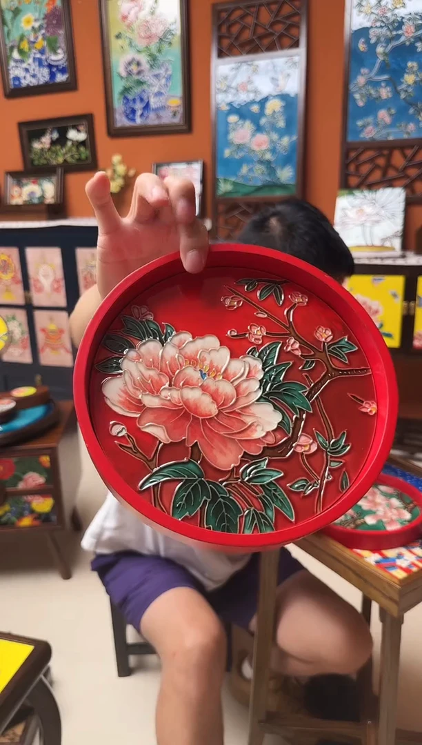 陶瓷西*满堂红  红圆盘