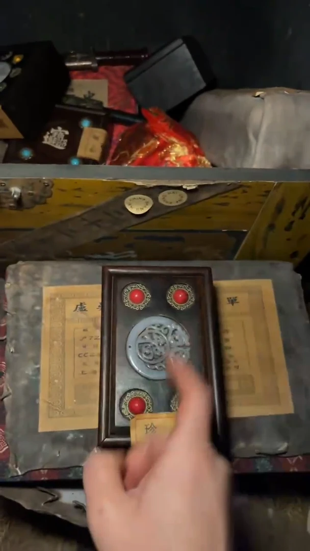 木摆件高端精美福字盒一个链接