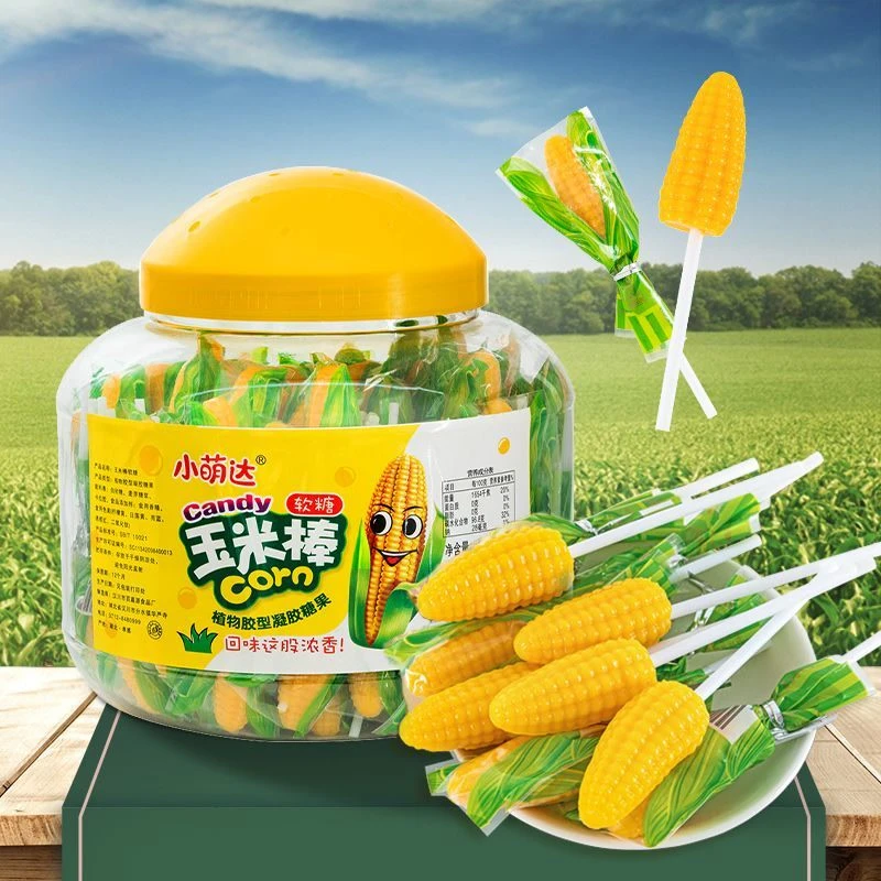 玉米味软糖怀旧年货棒棒糖婚庆儿童喜糖网红休闲零食果味批发
