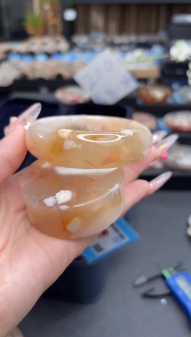 未镶嵌手镯石英质玉382(58圈赠送镯心)