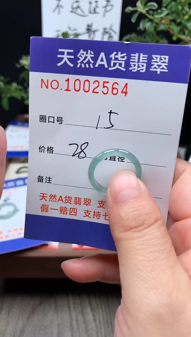 未镶嵌戒指翡翠15#