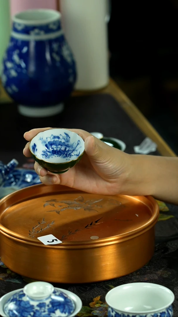 中秋国庆景德镇手绘瓷器