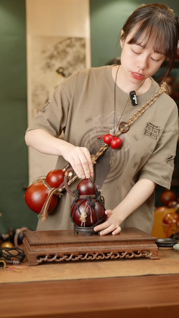 126号精品天然大漆酒葫芦一物一拍~