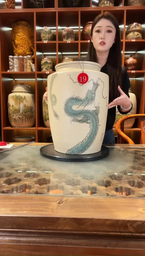 罐云南建水紫陶大号白泥缸@19