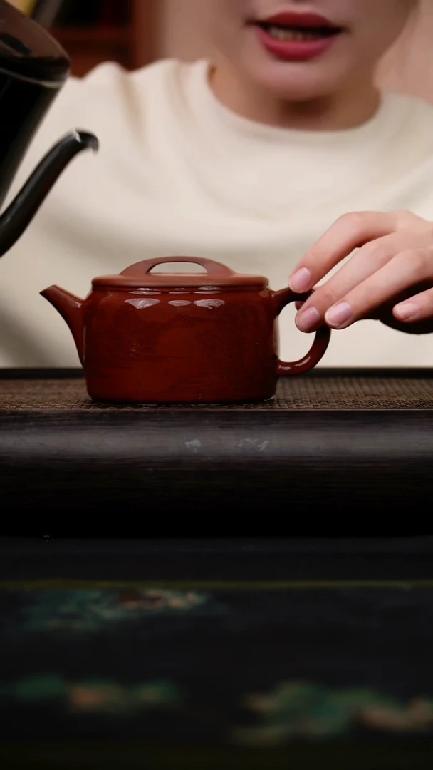 茶壶紫砂黑疾星 汉瓦