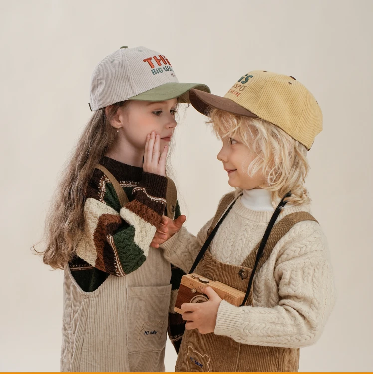 晓炎儿童棒球帽秋冬新款帽子男宝宝遮阳帽时尚小童女童鸭舌帽男童