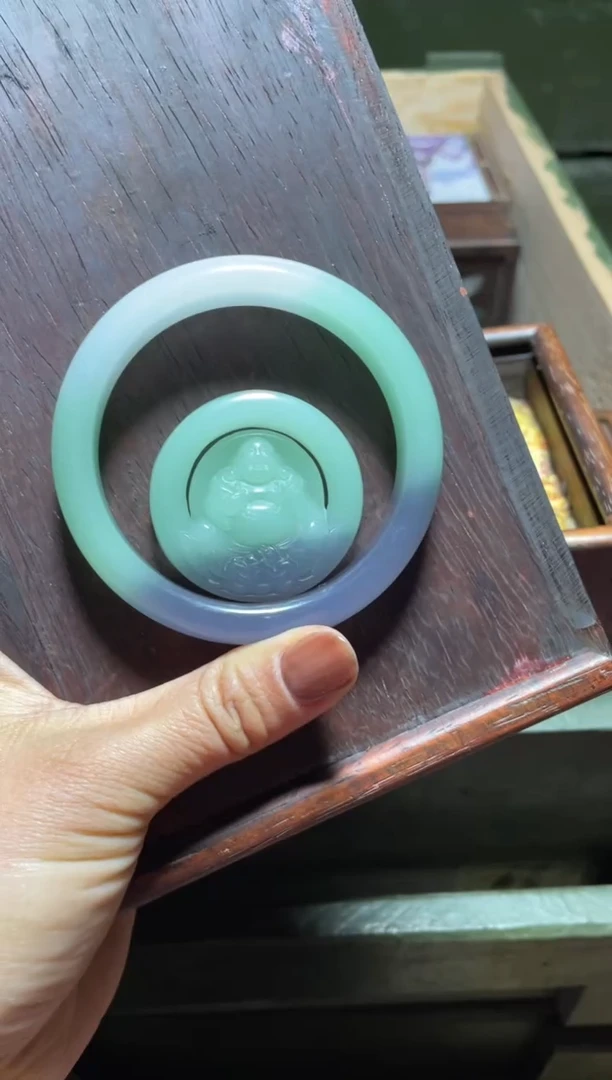 【闪购商品】三色手镯弥勒佛一套给