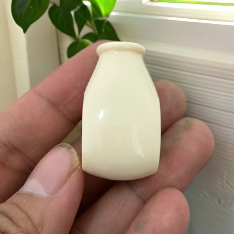 天然猛犸牙一体瓶型三通
