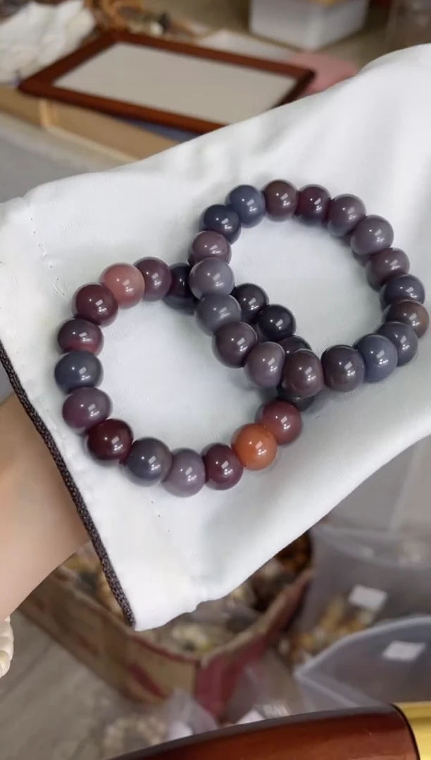 菩提根/象牙果手串d51紫美人·玉化蒜瓣大肠14随机