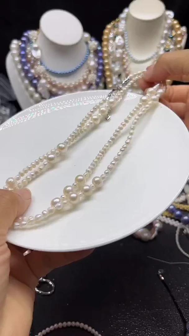 颈饰未镶嵌淡水珍珠多人
