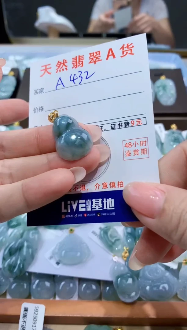 颈饰未镶嵌翡翠天然翡翠A货挂件