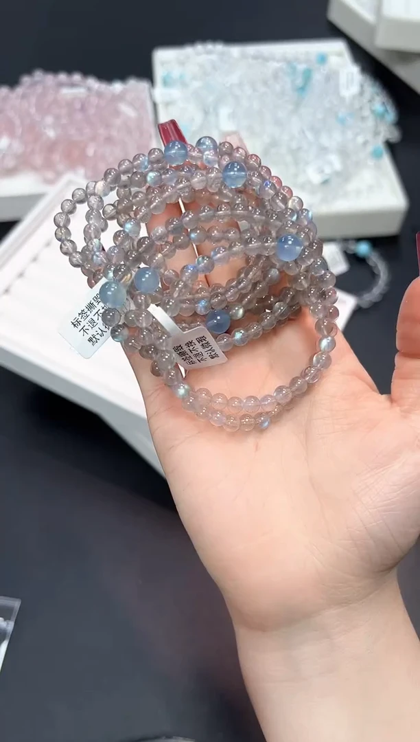 【闪购商品】水晶手串未镶嵌84T多样性发其一/1条默认微瑕