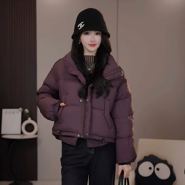 【阿紫专属】9067羽绒服2024年爆款正品冬季宽松白鸭绒时尚外套