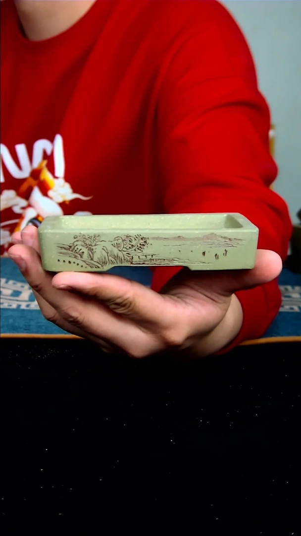 【闪购商品】紫砂花盆10.5*7.5*1内径紫砂花盆