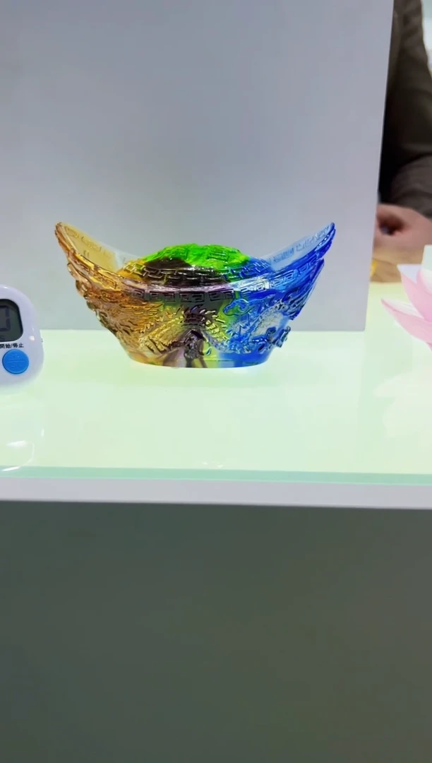 【闪购商品】泥塑古法琉璃天官赐福摆件