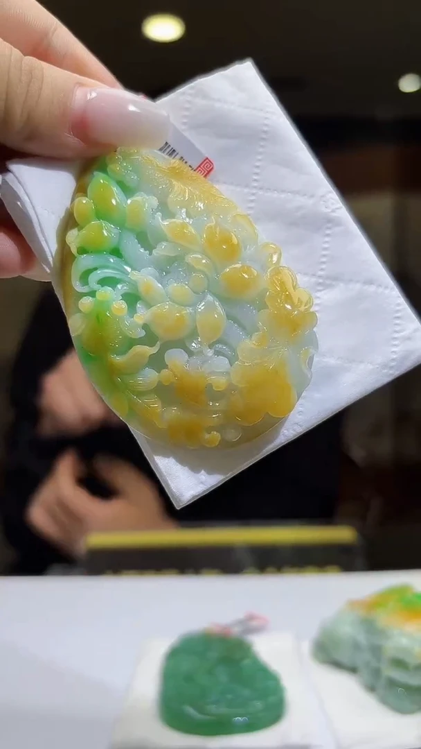 未镶嵌定制翡翠17/1129/C/荷叶鱼