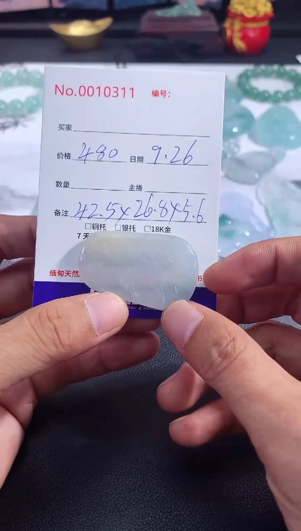 颈饰未镶嵌翡翠山水