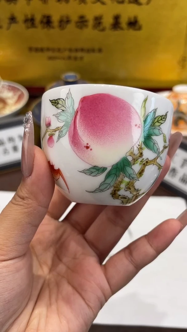 杯子瓷景德镇手工手绘陶瓷