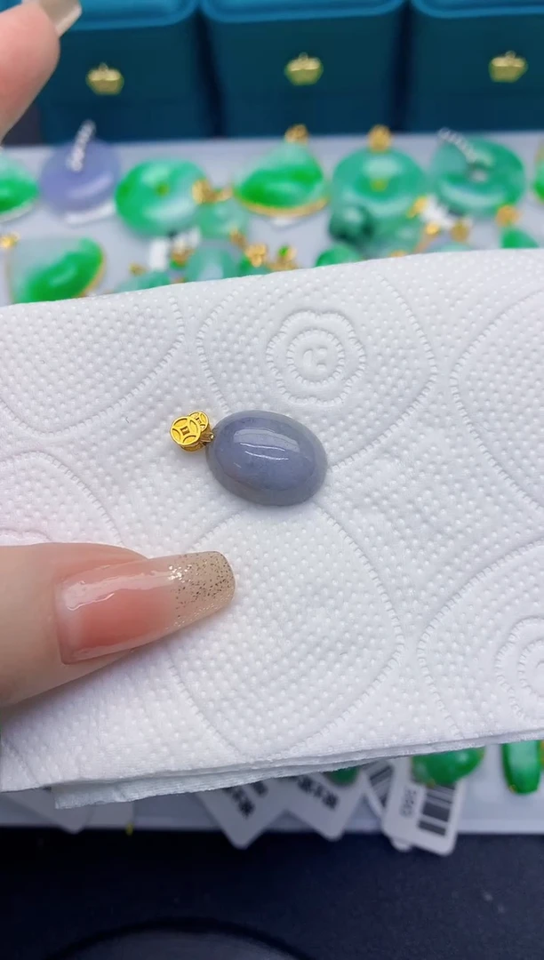 颈饰未镶嵌翡翠缅甸天然翡翠A货