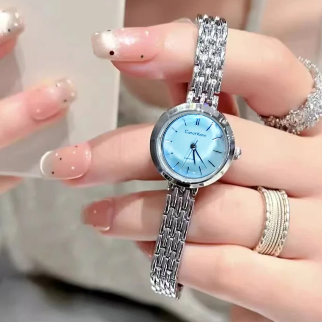 Candy Kathy【官方正版】2503 冰蓝贝母盘·轻奢精致小表盘女腕表d