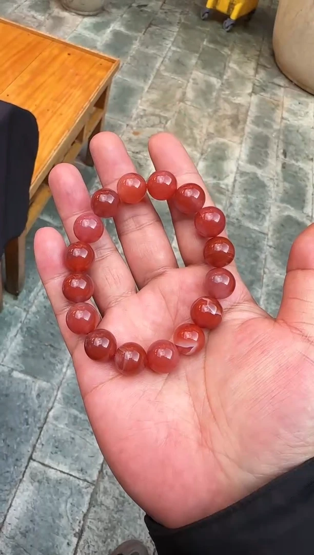 【闪购商品】南红玛瑙手串未镶嵌缠丝单圈手串H515