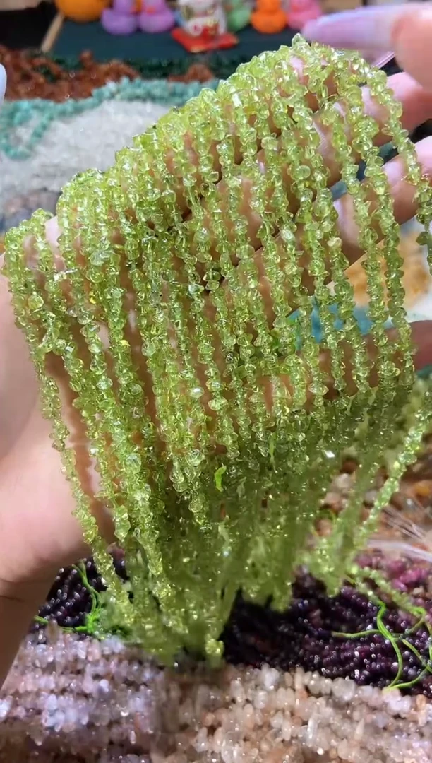 水晶珠宝半成品未镶嵌橄榄