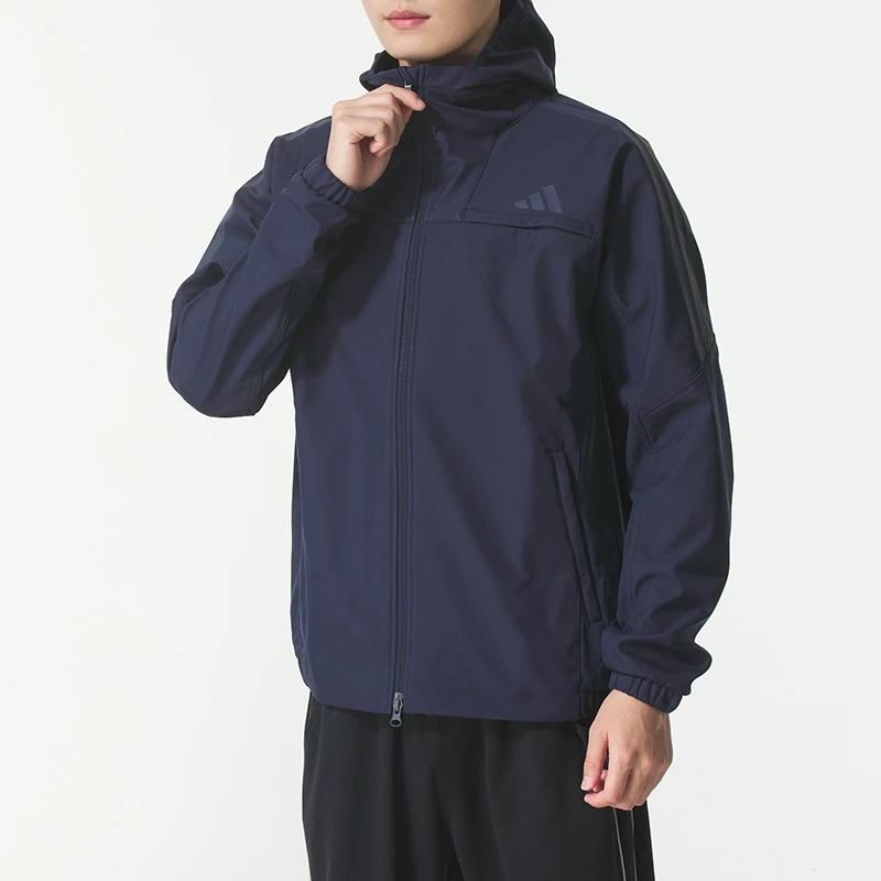 【上新】阿迪达斯梭织连帽夹克男冬季新款加绒保暖运动外套KA1306