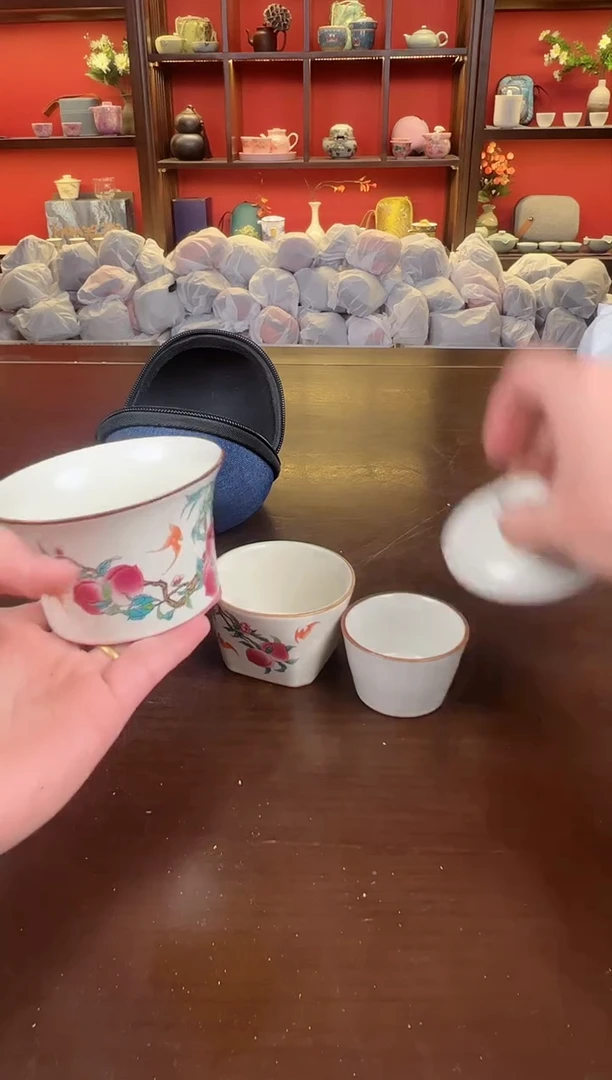 【闪购商品】桃枝盖碗111111111111111