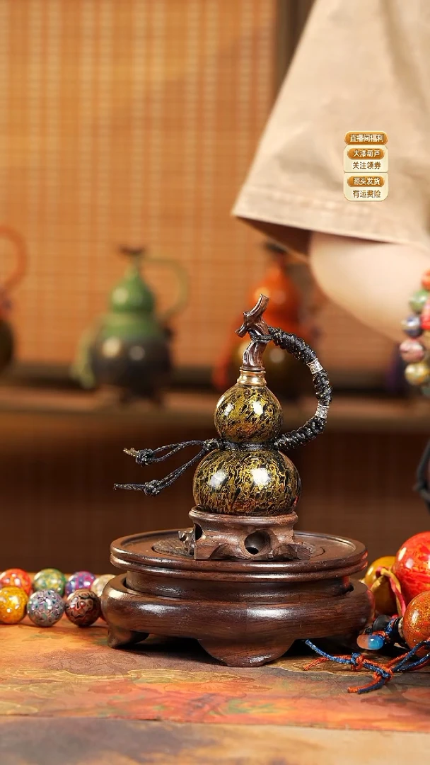 WW065漆艺精致小手捻(开口）