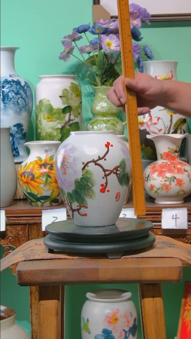 摆件景德镇源头工厂手工无孔水培花瓶