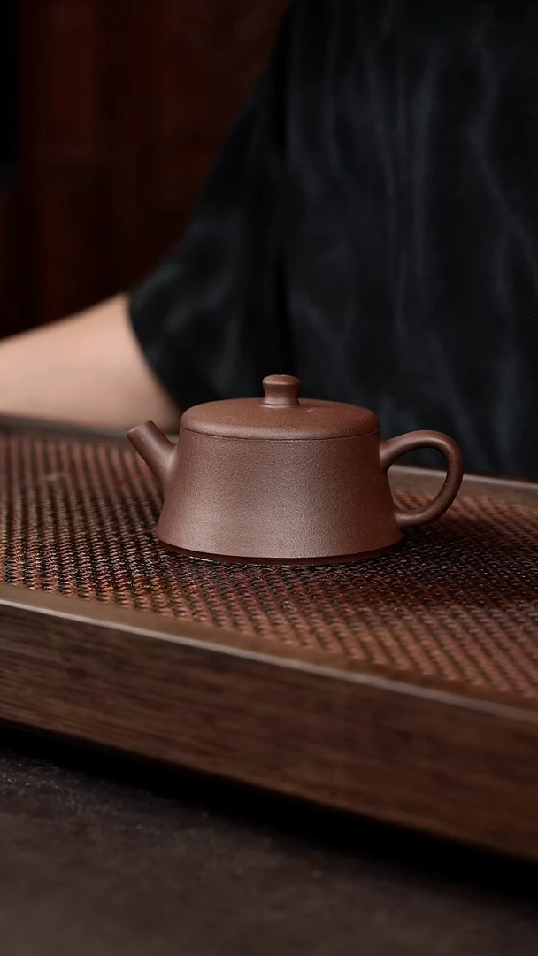 茶杯紫砂紫泥云柱