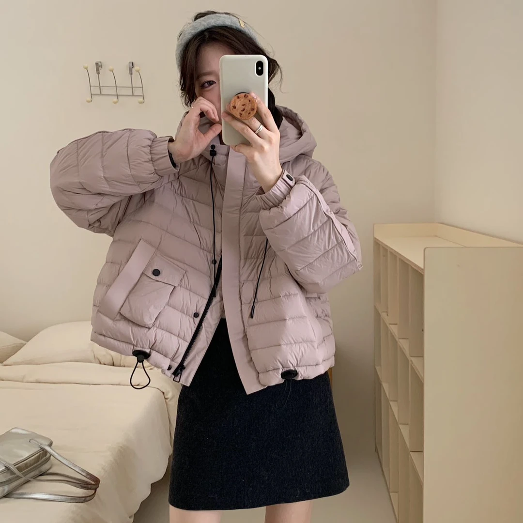 大七【新国标90绒】轻奢系列云朵般触感O负重短款羽绒服女秋冬外套