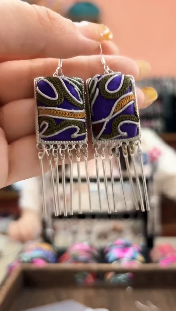 织绣艺枝独绣老绣饰品148