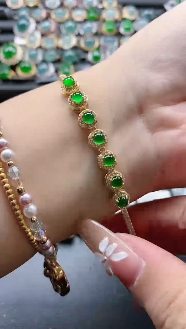 【闪购商品】翡翠戒指银S925镶嵌51511-10